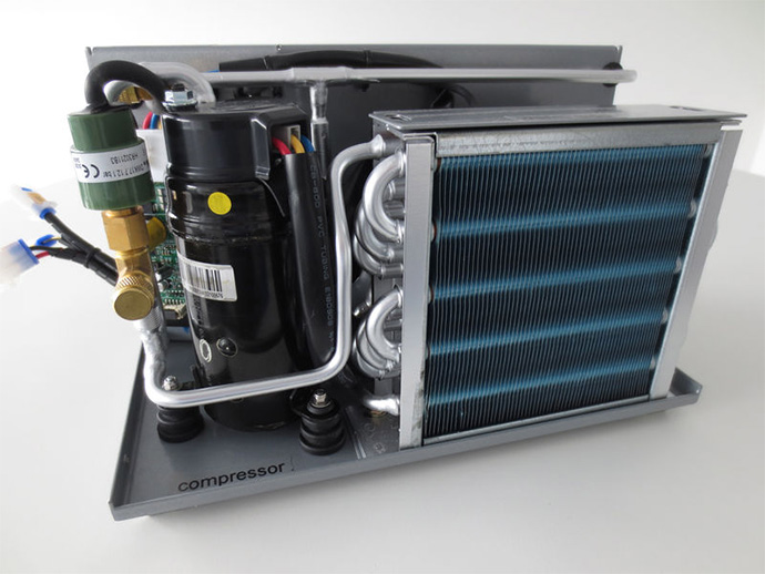 Low vibration mini-compressor cooling system made by Termotek